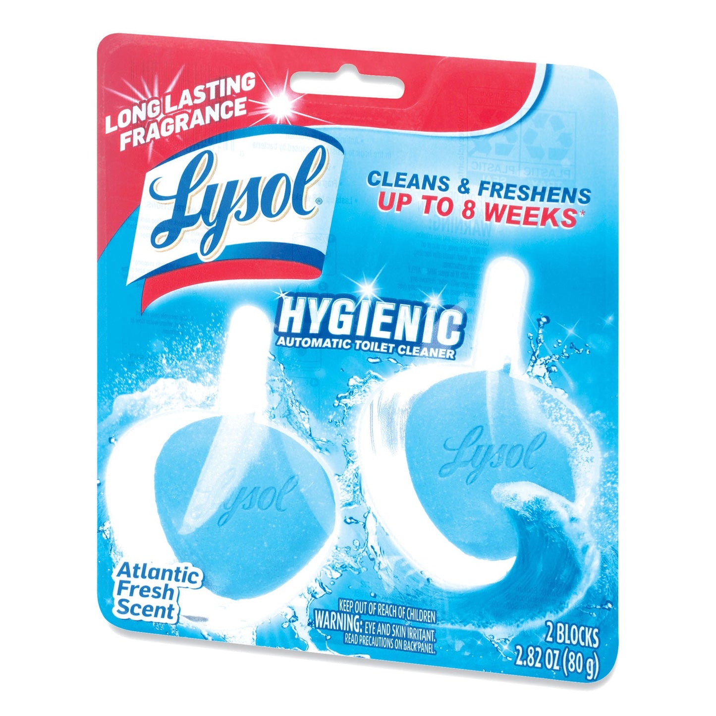 LYSOL Hygienic Automatic Toilet Bowl Cleaner, Atlantic Fresh, 2/Pack