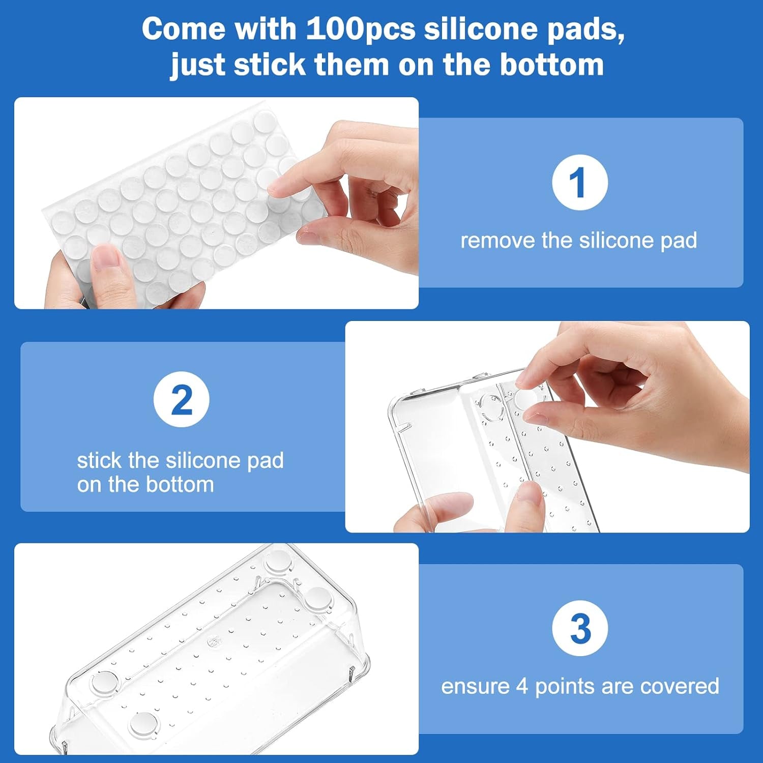 7 Pcs Clear Desk Drawer Organizers Set, 4-Size Plastic Bedroom Vanity Dresser Tray Acrylic Bathroom Storage Bins for Makeups Jewelries Kitchen Utensils Gadgets Office Accessories