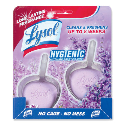 LYSOL Hygienic Automatic Toilet Bowl Cleaner, Cotton Lilac, 2/Pack