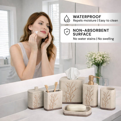 The Kent Essence Collection – Elegant Modern Bathroom Décor Accessories Set of 6