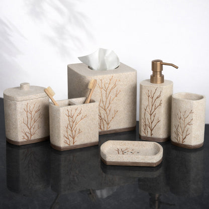 The Kent Essence Collection – Elegant Modern Bathroom Décor Accessories Set of 6