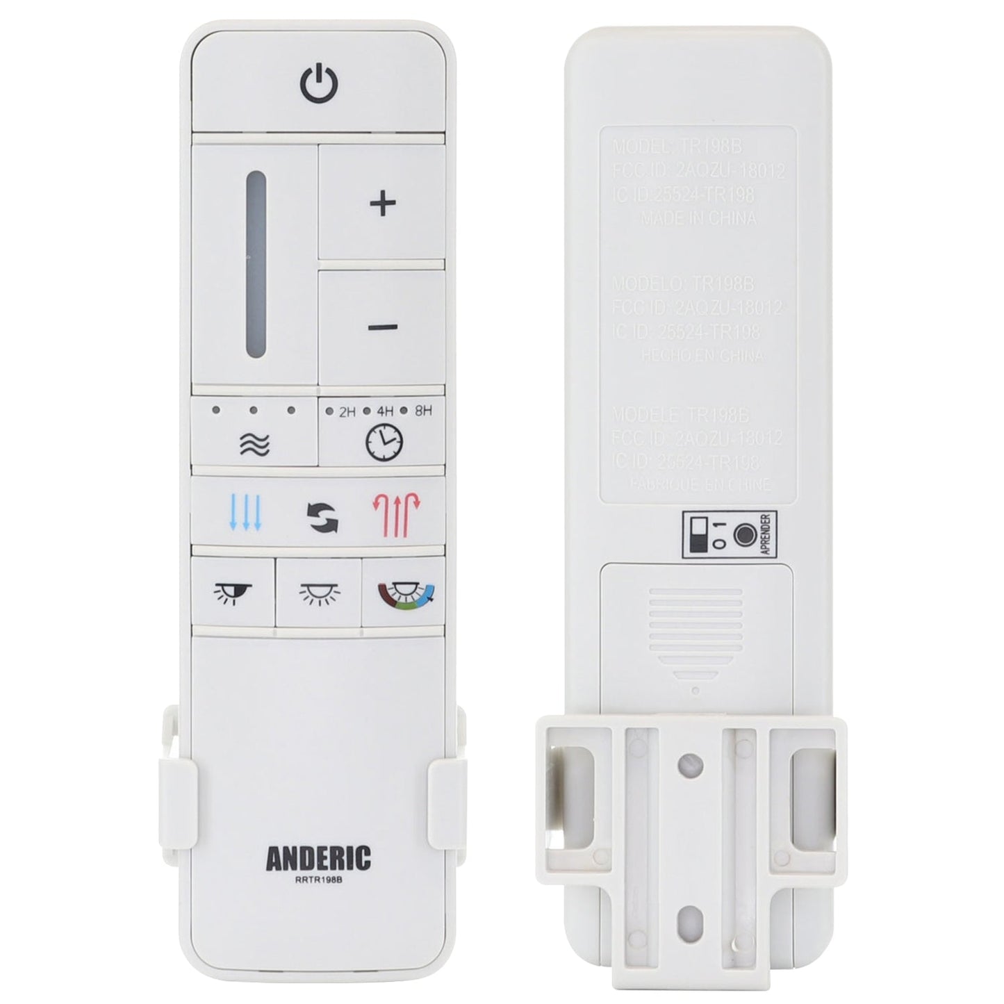 Anderic TR198B Replacement Ceiling Fan Remote Control for Home Decorators Collection 2AQZU-18012 / KUJCE10308 / TR198A / RRTR198B